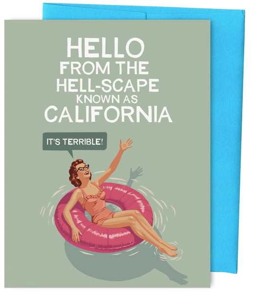 Hello California-Wholesale A2 Greeting Card