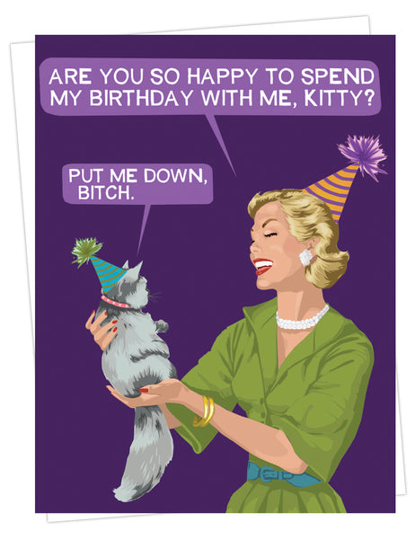 Birthday Kitty! - Greeting Card