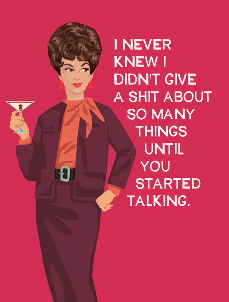 Talking - Greeting Card