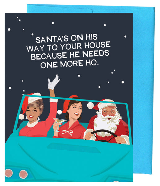 Santa's Hos - Greeting Card