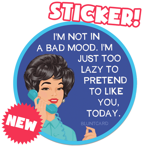 Vinyl Sticker - Bad Mood