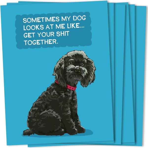 Sometimes My Dog-Wholesale A2 Greeting Card