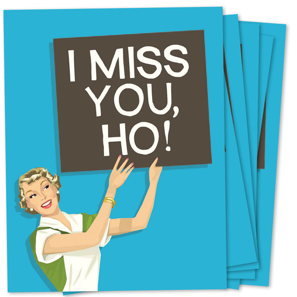 I Miss You Ho-Six Pack-Wholesale A2 Greeting Card